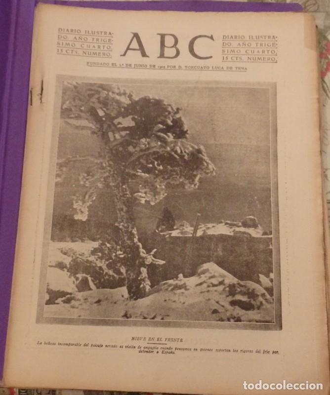 Militaria: ABC 6 DE ENERO DE 1938, SEVILLA,26 PAGINAS, AVIACION, BATALLA TERUEL,,ETC..