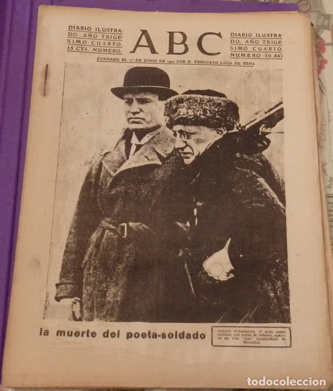 Militaria: ABC 6 DE MARZO DE 1938, ,22 PAGINAS, FRENTE DE GRANADA, PARTE DE GUERRA, ETC
