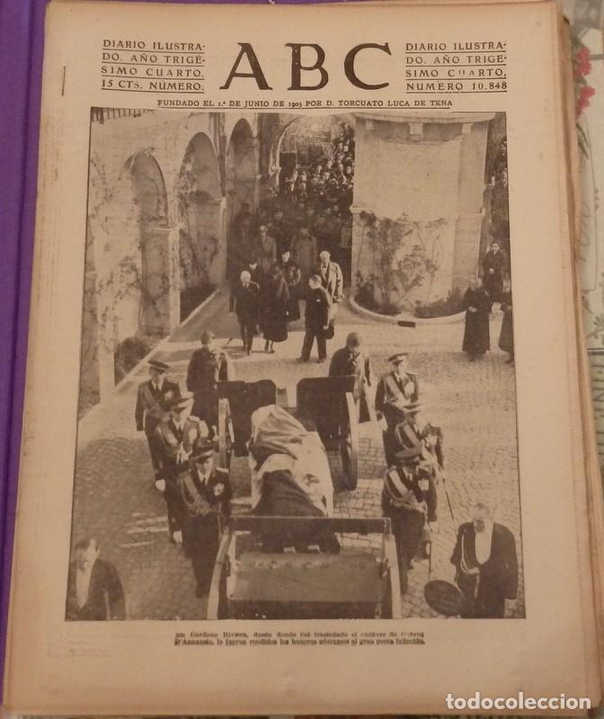 Militaria: ABC 8 DE MARZO DE 1938,PARTE DE GUERRA, CORDOBA, MUSSOLINI ,22 PAGINAS, , ETC