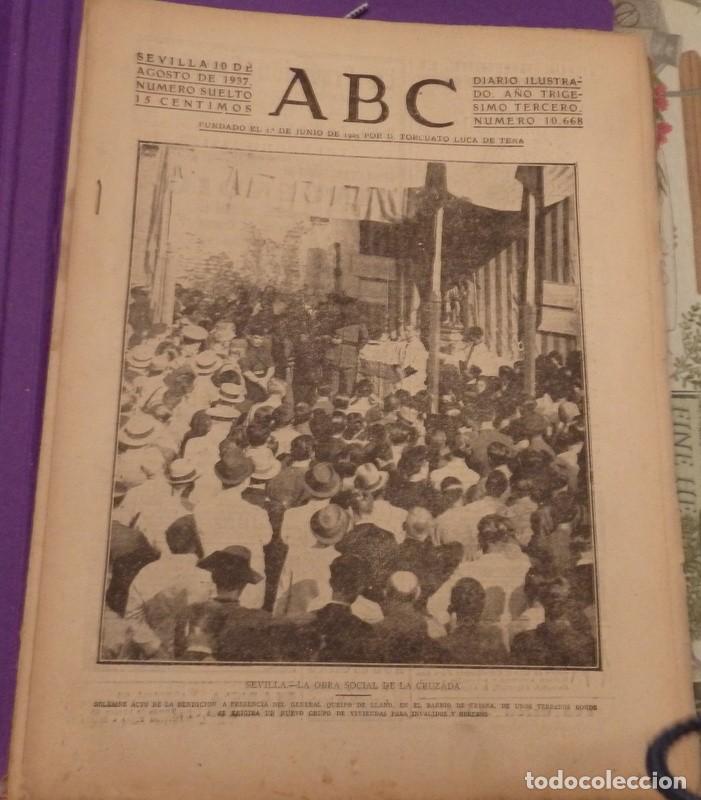 Military Antiques: ABC 10 DE AGOSTO DE 1937, 22 PAGINAS, CARTAGENA,ESSQUELA AVIACION, PARTE DE GUERRA,ETC