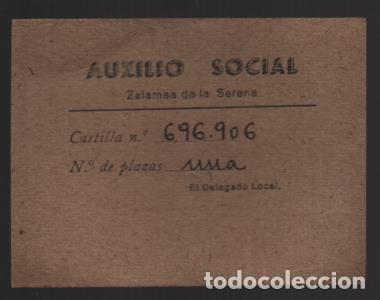 Militaria: ZALAMEA DE LA SERENA, AUXILIO SOCIAL- VER FOTO