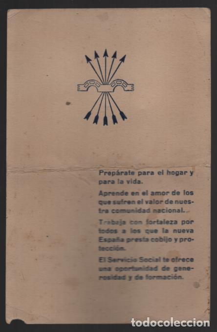 Militaria: SEVILLA.- F.E. TRADICIONALISTA J.O.N.S. -SERVICIO SOCIAL- VER FOTOS