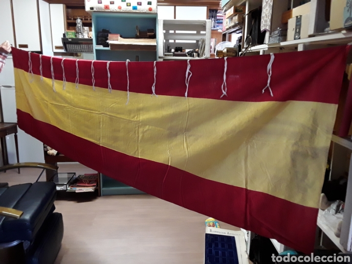 Militaria: Bandera nacional de guerra civil espa&ntilde;ola