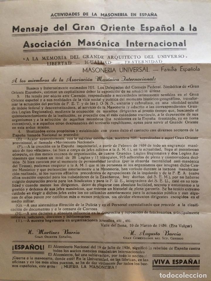 Militaria: MASONERIA - Foto 1