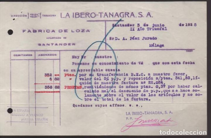 Military Antiques: SANTANDER- LA IBERO--TANAGRA S.A. FABRICA DE LOZA- A&Ntilde;O 1938- VER FOTO