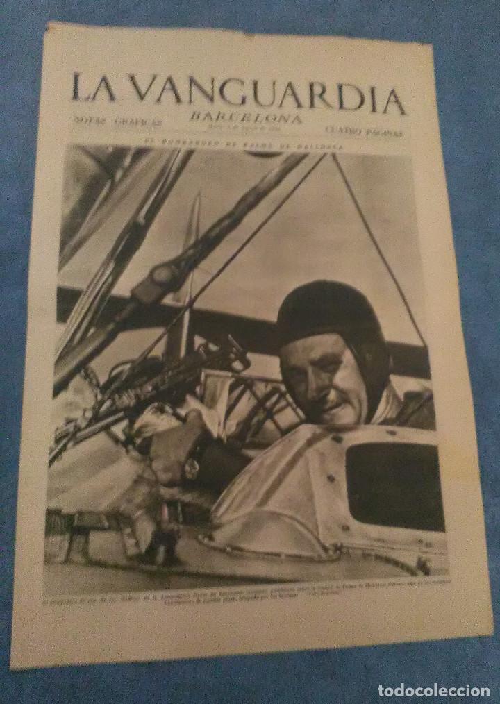 Militaria: La Vanguardia 4 agosto 1936,bombardeo Palma de Mallorca,la lucha en el frente de Guadarrama