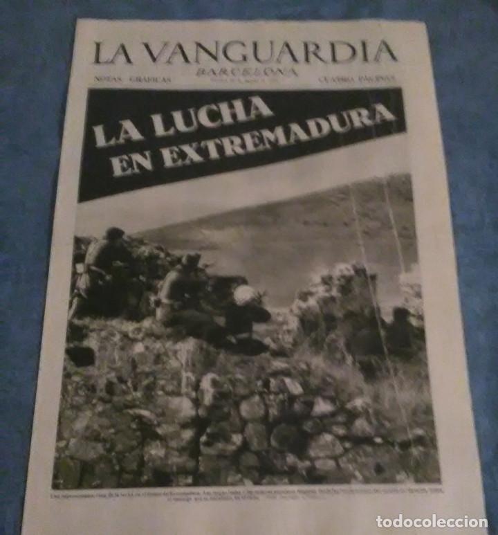 Militaria: La Vanguardia 28 agosto 1936,Juan Fern&aacute;ndez el Negus de Tardienta,milicianos Mallorca