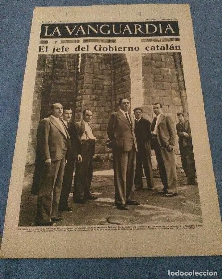 Military Antiques: La Vanguardia 23 septiembre 1936,el jefe del gobierno catal&aacute;n