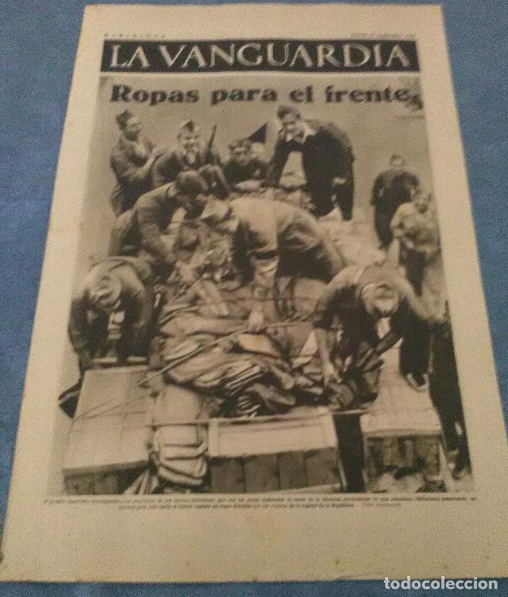 Military Antiques: La Vanguardia 24 septiembre 1936,ropas para el frente,en el sector Extreme&ntilde;o