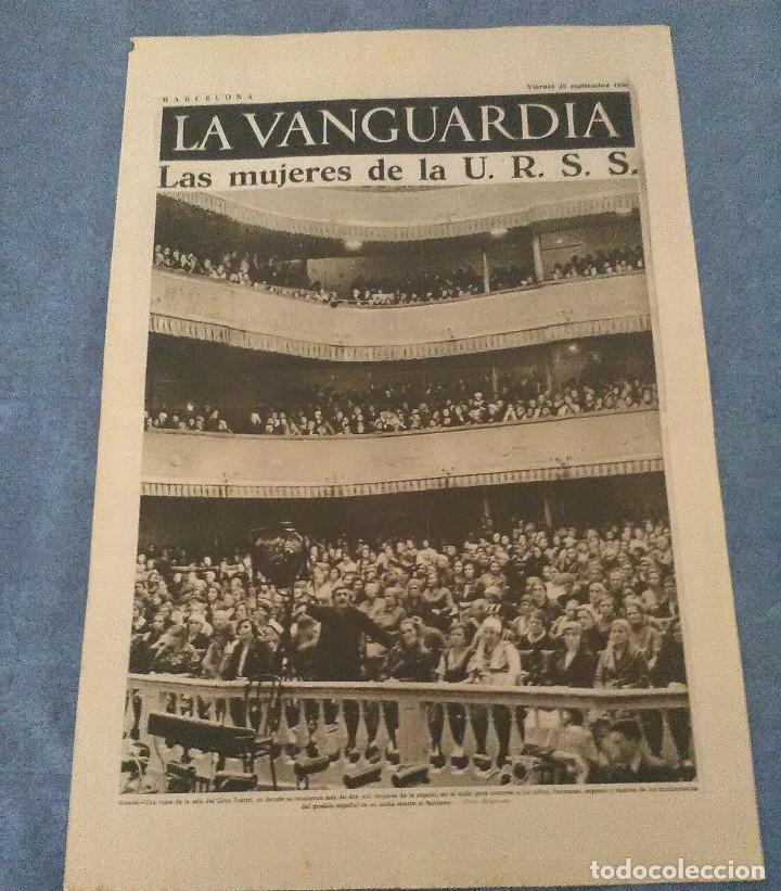 Military Antiques: La Vanguardia 25 septiembre 1936,en el frente de Arag&oacute;n ,el momento internacional en Ginebra