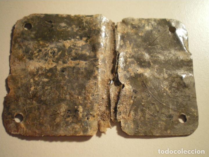 Militaria: PLACA IDENTIFICACION ITALIANA, GUERRA CIVIL