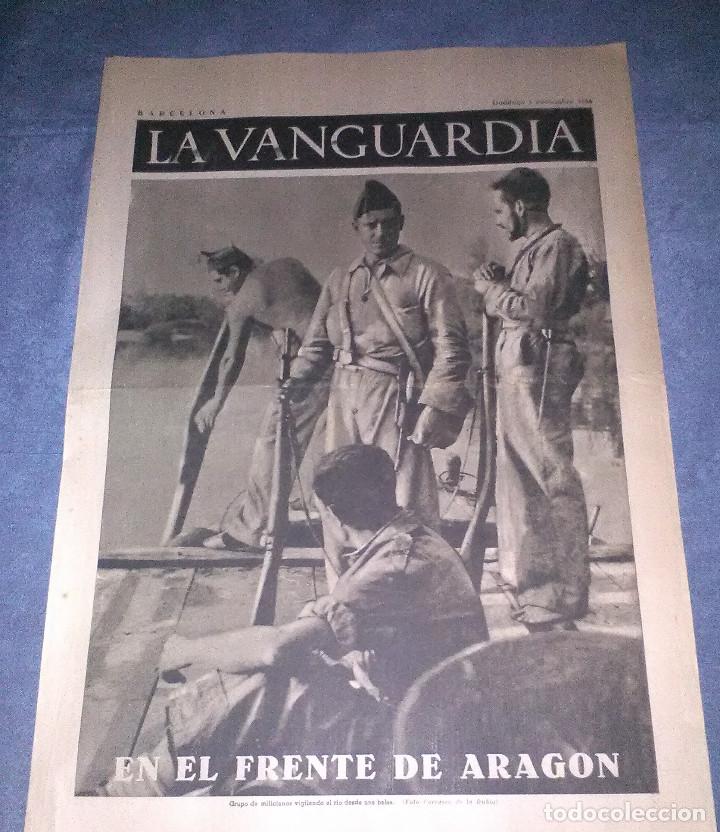 Military Antiques: La Vanguardia 1 noviembre 1936,fuerzas leales sector centro,mitin intelectualidad antifascista
