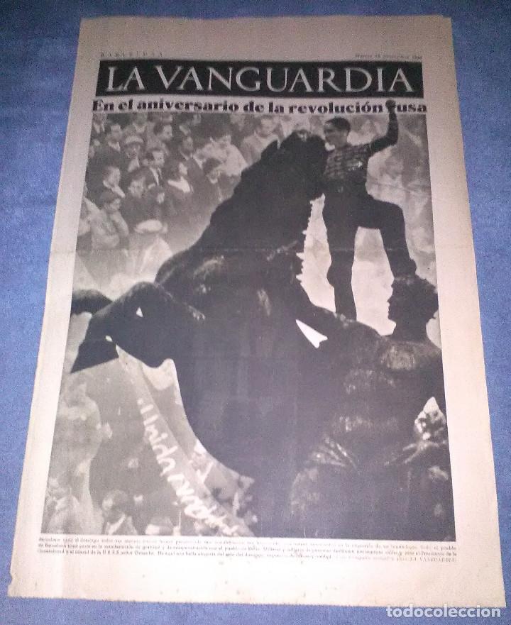 Military Antiques: La Vanguardia 10 noviembre 1936,la importante manifestaci&oacute;n del domingo