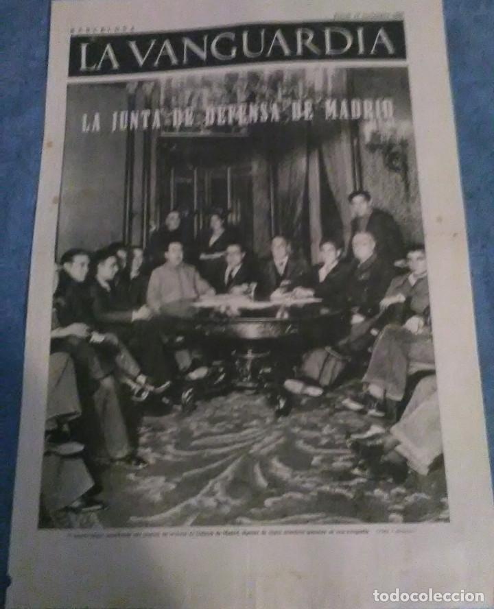 Military Antiques: La Vanguardia 19 noviembre 1936,la junta de defensa de Madrid,avanzadas en el frente de Arag&oacute;n