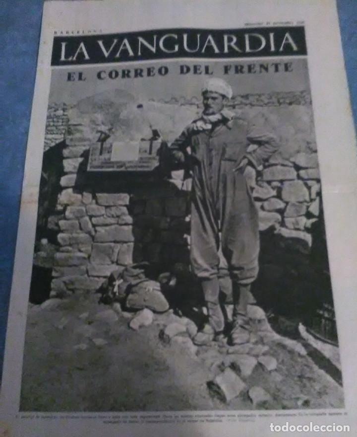 Military Antiques: La Vanguardia 25 noviembre 1936,el correo del frente,entierro de dos heroicos militares