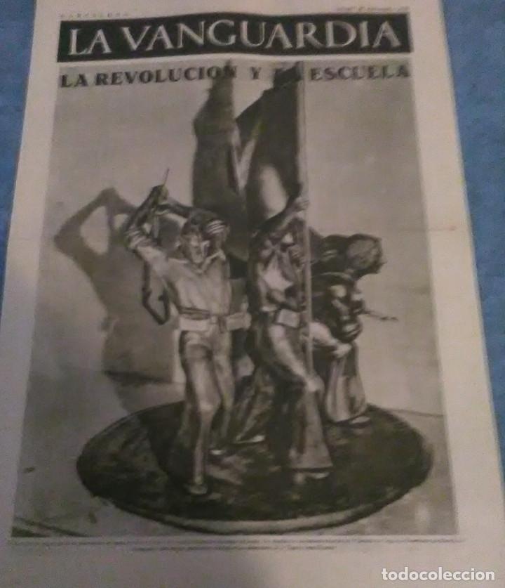 Military Antiques: La Vanguardia 28 noviembre 1936,la revoluci&oacute;n y la escuela,la vida en el frente
