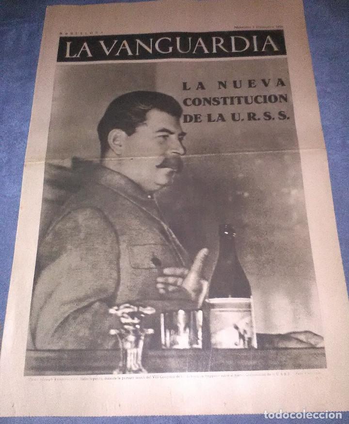 Military Antiques: La Vanguardia 2 diciembre 1936,frente de Arag&oacute;n,en el sector de Sese&ntilde;a,la brigada internacional