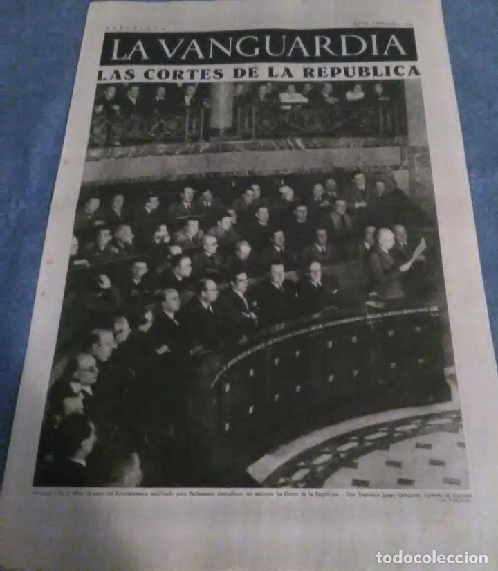 Military Antiques: La Vanguardia 3 diciembre 1936,las cortes republicanas,frente de Arag&oacute;n,desfile de una brigada inter