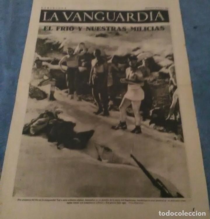 Militaria: La Vanguardia 20 enero 1937,la revoluci&oacute;n y la ense&ntilde;anza,frentes de Arag&oacute;n,el frio y nuestras milici
