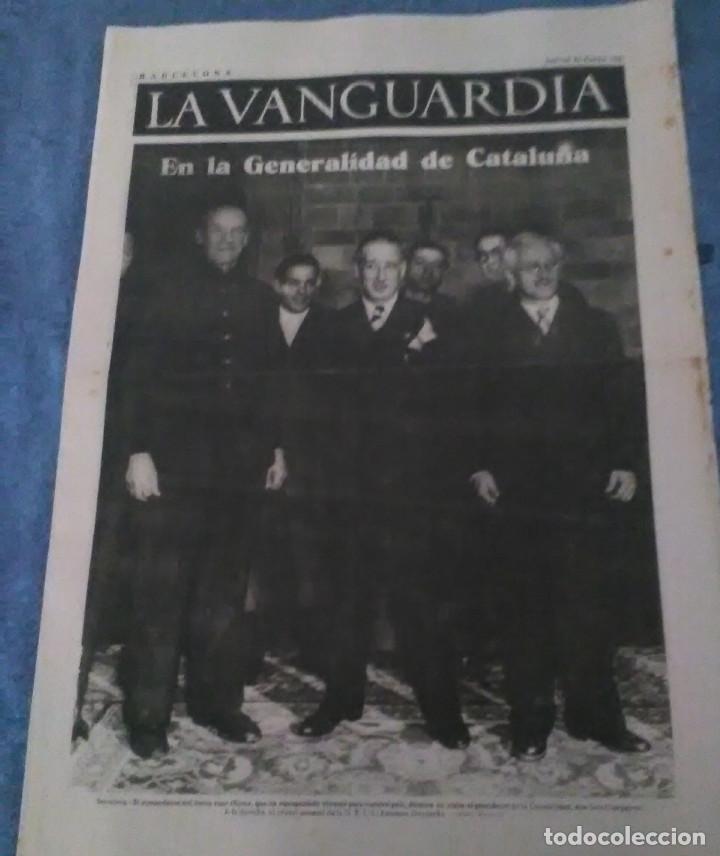 Militaria: La Vanguardia 21 enero 1937,la obra de ntras centrales sindicales,muere Guido Piccelli,buen sevicio