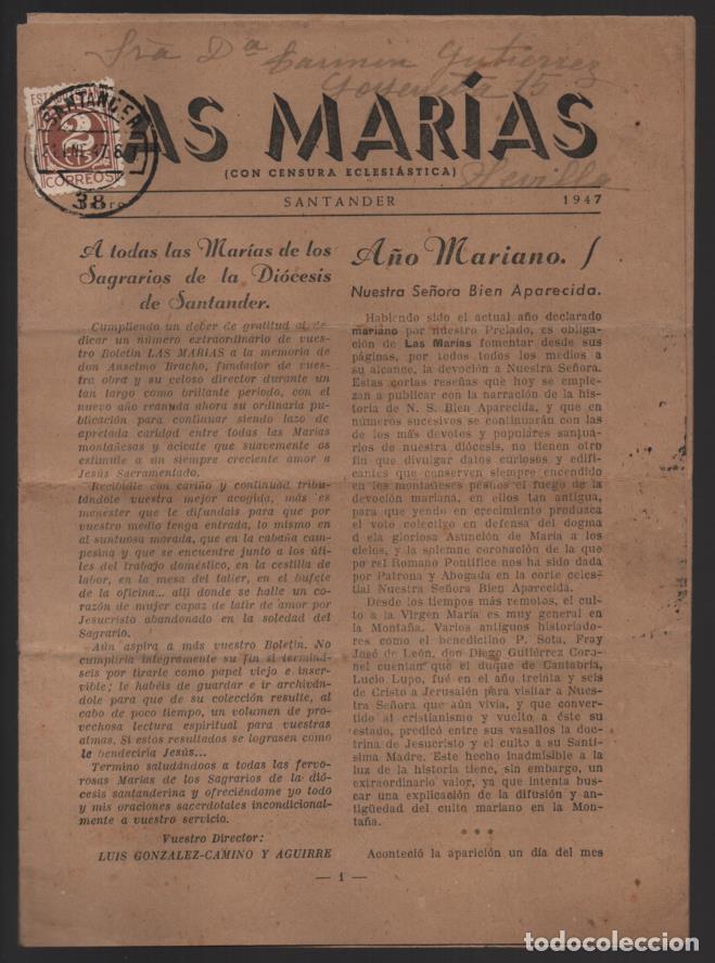 Military Antiques: SANTANDER.-FRANQUEO CONCERTADO- LAS MARIAS- ENERO DE 1947- COMPLETO-VER FOTOS