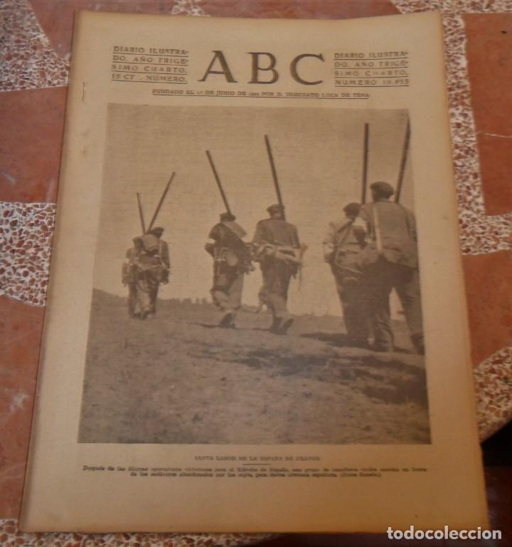 Military Antiques: ABC SEVILLA, 18 FEBRERO 1938, PRISIONEROS ALFAMBRA,FRENTE TERUEL,PARTE DE GUERRA,ETC..ESQUELAS