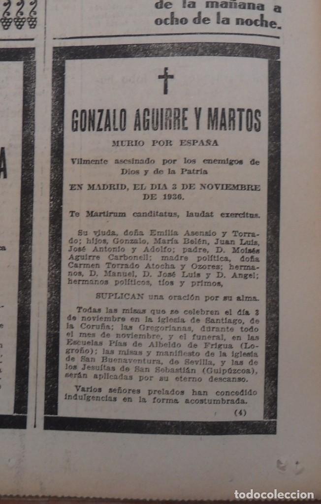 Military Antiques: 1937, GUERRA CIVIL, ESQUELA CAIDO POR LA PATRIA EN MADRID