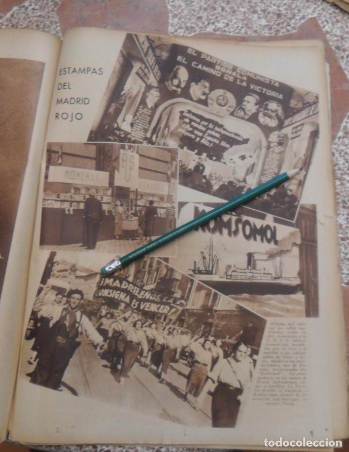 Military Antiques: 1939, GUERRA CIVIL, ESTAMPAS DEL MADRID ROJO, HOJA DE PUBLICACION