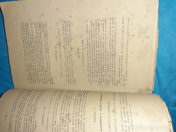 Antiguo Libro De Ley De Seguro Obligatorio De E Comprar Coleccionismo Guerra Civil Espanola En Todocoleccion