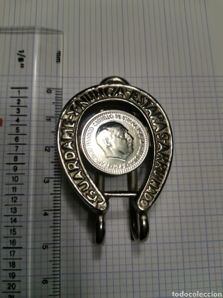 Military Antiques: Pinza billetes Franco