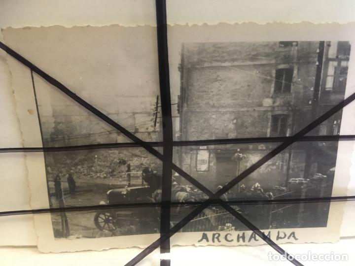 Militaria: foto original guerra civil Espa&ntilde;ola Archanda,Bilbao Vizcaya,cami&oacute;n de bomberos. mide 10 x 7 cms.nic