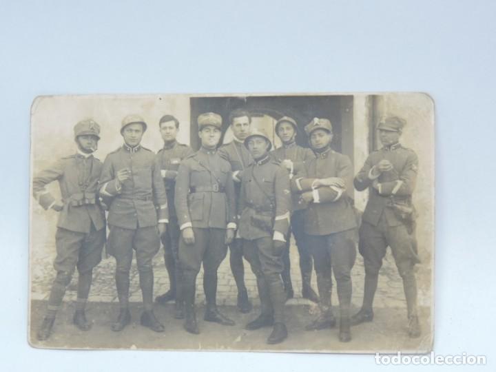 Militaria: OFICIALES ITALIANOS EN 1921, FOTO LEONAR, NO CIRCULADA. ESCRITA POR EL REVERSO.