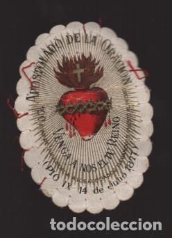Militaria: CORAZON DE JESUS.- APOSTOLADADO DE LA ORACION- MIDE: 7 X 5 C.M. VER FOTO