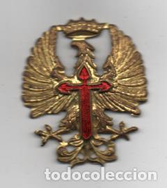 Militaria: INSIGNIA MILITAR GRANDE- MIDE: 5,50 X 4,50 C.M. VER FOTOS