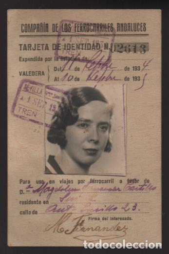 Militaria: CARNET.-FERROCARRILES ANDALUCES , A&Ntilde;O 1934-1935.- VER FOTOS