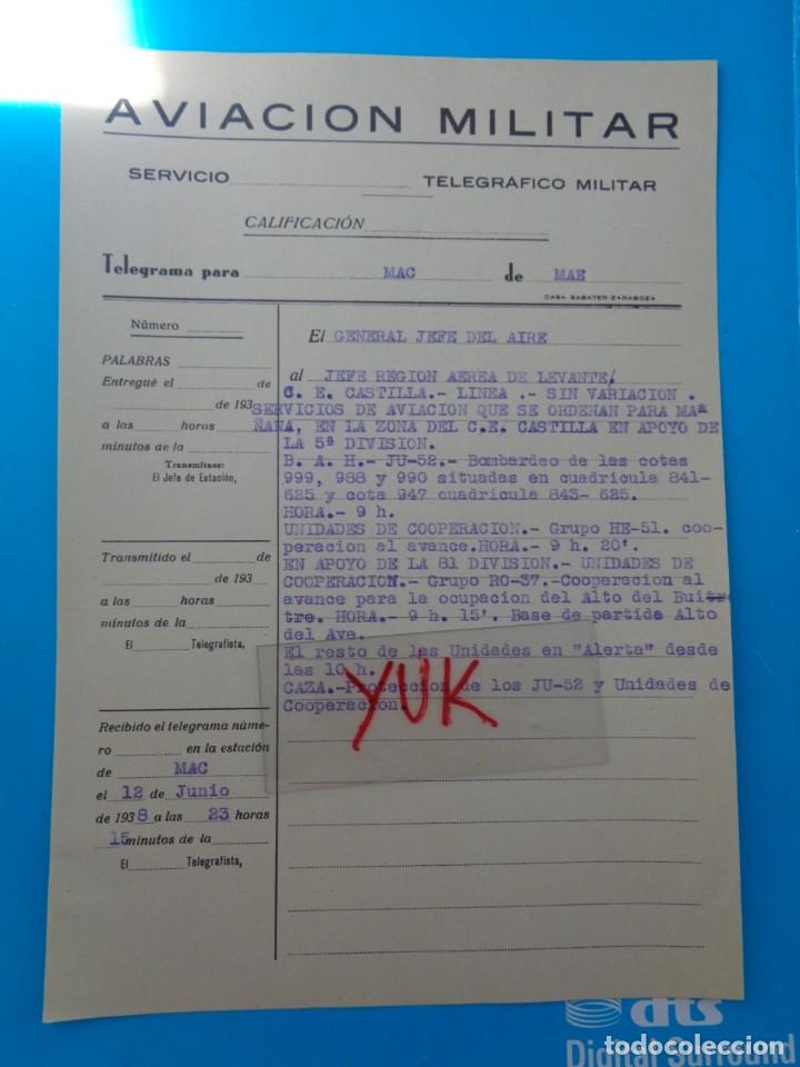 Militaria: BOMBARDEO COTAS Y APOYO PARA LA OCUPACION DEL ALTO DEL BUITRE -S. PALOMERA( VALENCIA ) 12 JUNIO 1938