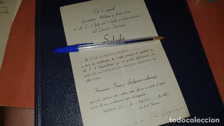 Militaria: Saluda a jose orozco massieu, gratitud felicitacion victoria, francisco franco, burgos 1939