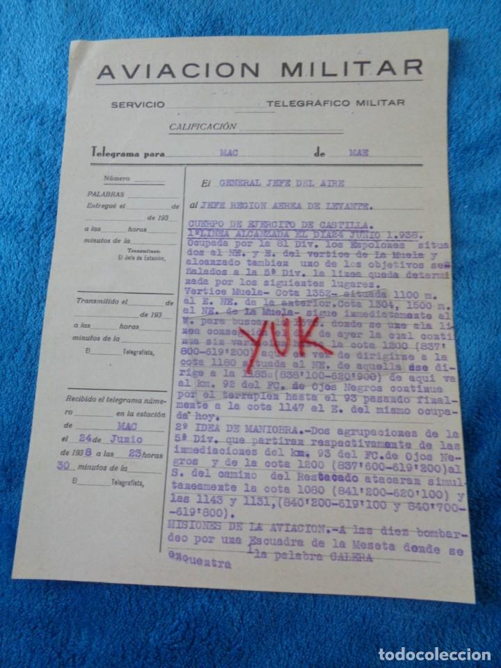 Militaria: OCUPACION VERTICE LA MUELA ( TERUEL) Y BOMBARDEO DE UNA MESETA --- 24 JUNIO 1938