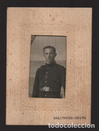 Militaria: FOTO MILITAR - CALATAYUD-CEUTA.MIDE:6 X 4 C.M. EXTERIOR 10 X 7 C.M.-VER FOTO