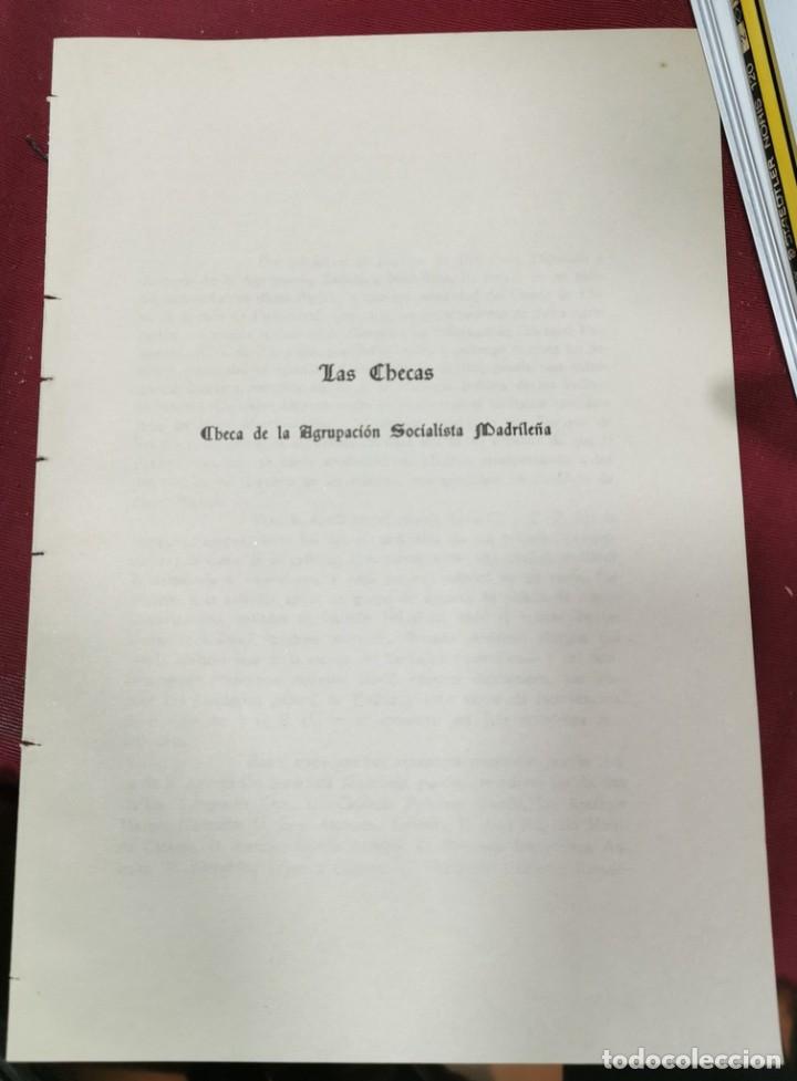 Militaria: GUERRA CIVIL, LAS CHECAS, CHECA DE LA AGRUPACION SOCIALISTA MADRILE&Ntilde;A,2 PAGINAS, HOJAS PUBLICACION