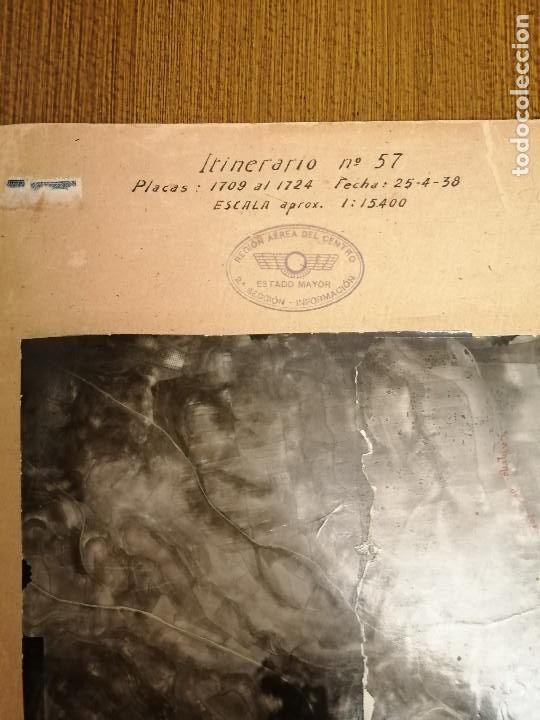 Militaria: REGION AEREA DEL CENTRO, 2&ordf; SECCION-INFORMACION- 3 MAPAS AEREAS DE MADRID-FECHA 25-4-1938.- VERFOTOS