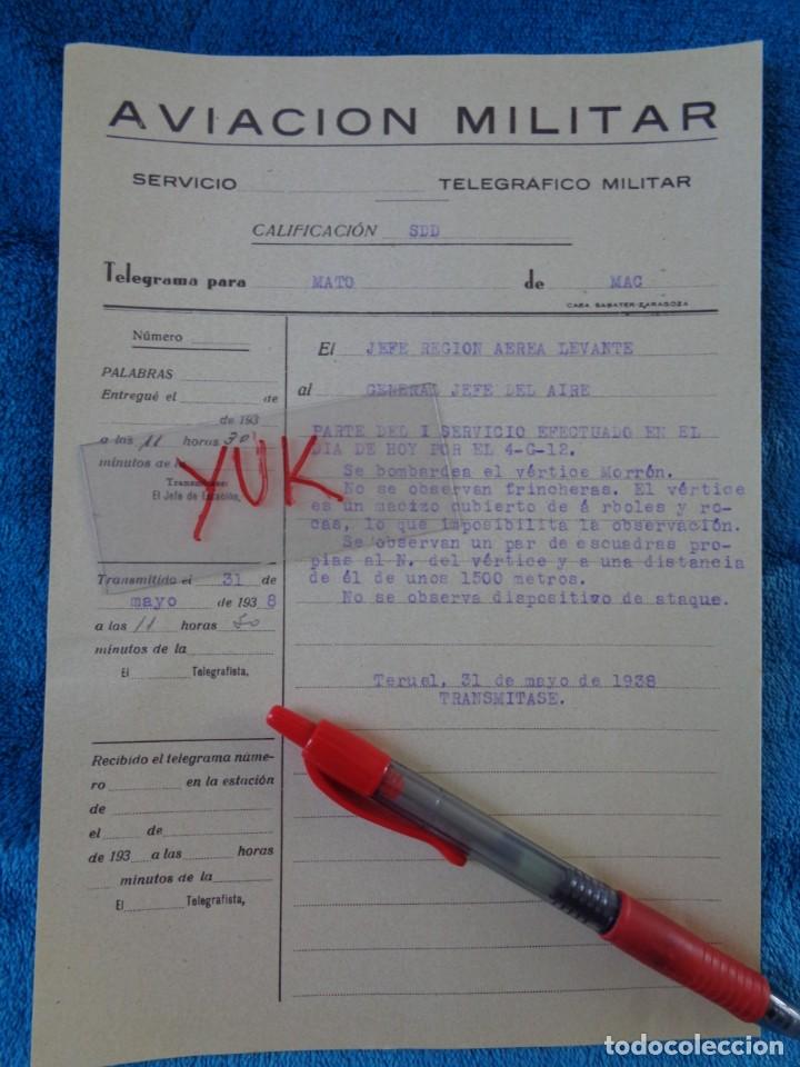 Militaria: BOMBARDEO VERTICE MORRON DE CAMPOS ( TERUEL ) - 31 MAYO DE 1938