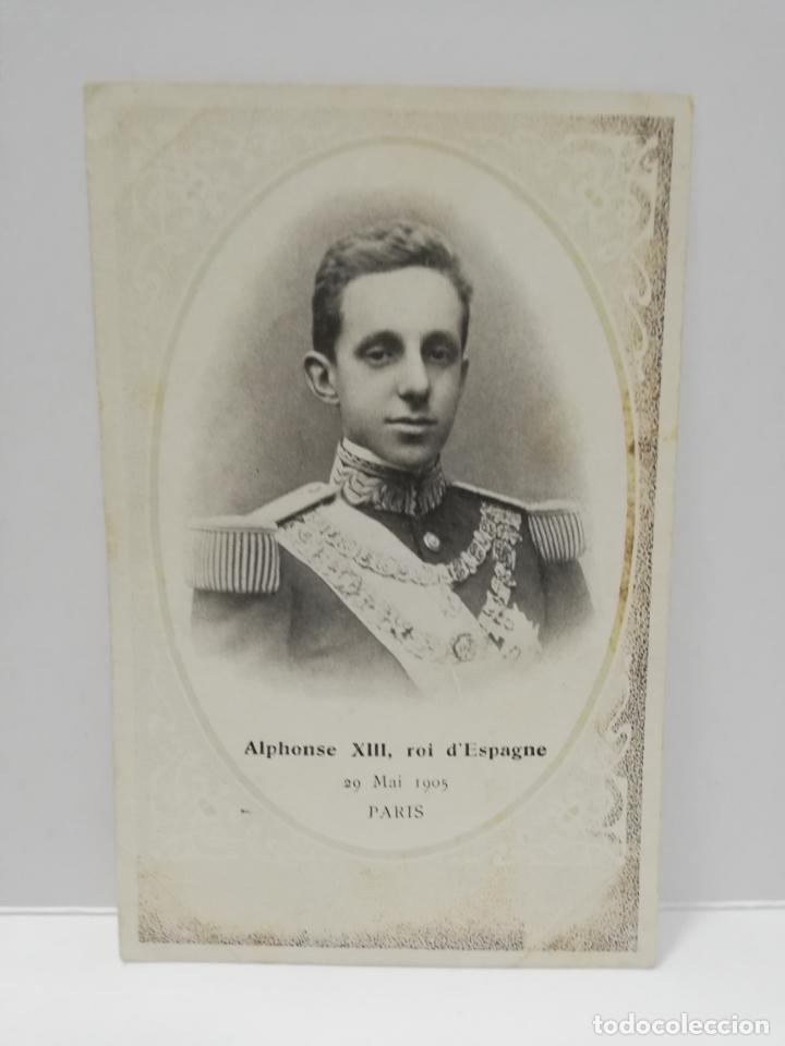 Militaria: TARJETA POSTAL. ALPHONSE XIII, ROI D&acute;ESPGNE. 1905. PARIS.