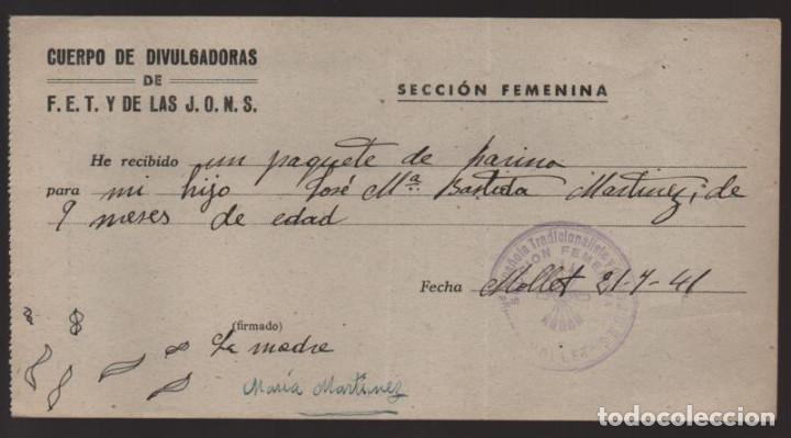 Militaria: MOLLET- CUERPO DE DIVULGADORAS DE F.E.T. J.O.N.S.--SEC. FEMANINA- VER FOTO