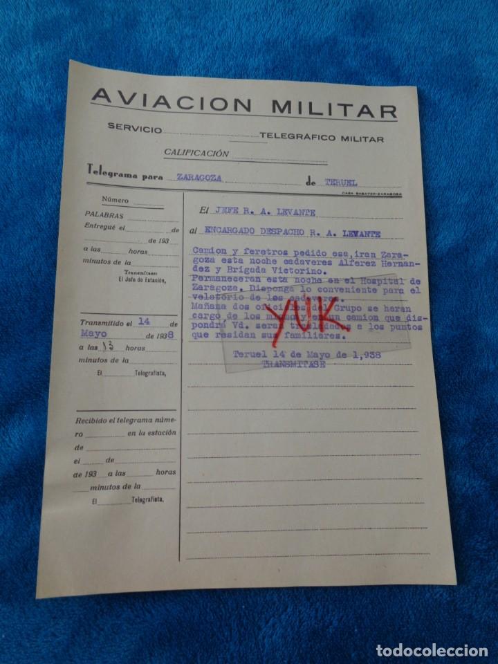 Militaria: TRASLADO DE LOS CUERPOS DEL ALFEREZ HERNANDEZ Y EL BRIGADA VICTORINO A ZARAGOZA -14 MAYO 1938