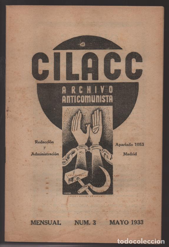 Militaria: CILACC--CENTRO INTERNACIONAL LUCHA ACTIVA CONTRA EL COMUNISMO. N&ordm; 3 -MAYO-1933, VER FOTOS