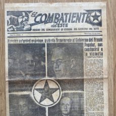 Militaria: ATENCIÓN, EL Nº1 DE EL COMBATIENTE DEL ESTE - EJERCITO POPULAR -1937- GUERRA CIVIL- COMISARIADO GUER. Lote 215497652