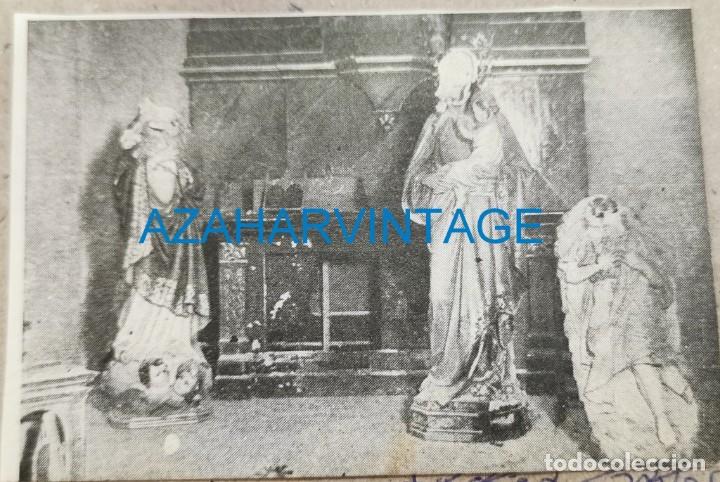 Militaria: PORTO CRISTO, MALLORCA, GUERRA CIVIL, IMAGENES DESTROZADAS EN LA IGLESIA, RETAL DE PRENSA