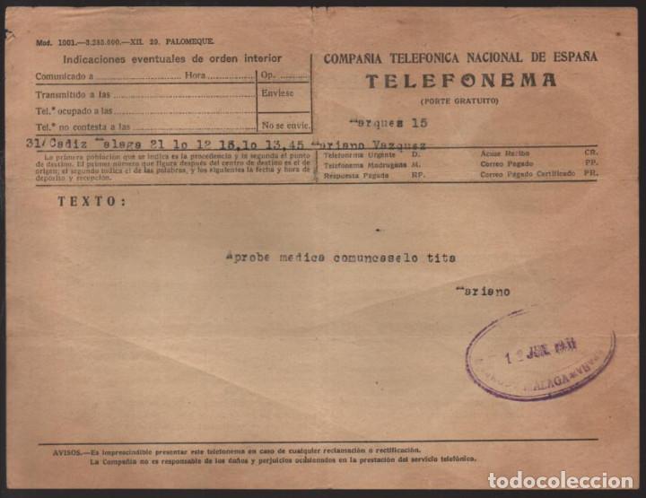 Militaria: TELEFONEMA. COMPA&Ntilde;IA TELEFONICA NACIONAL, VER FOTO