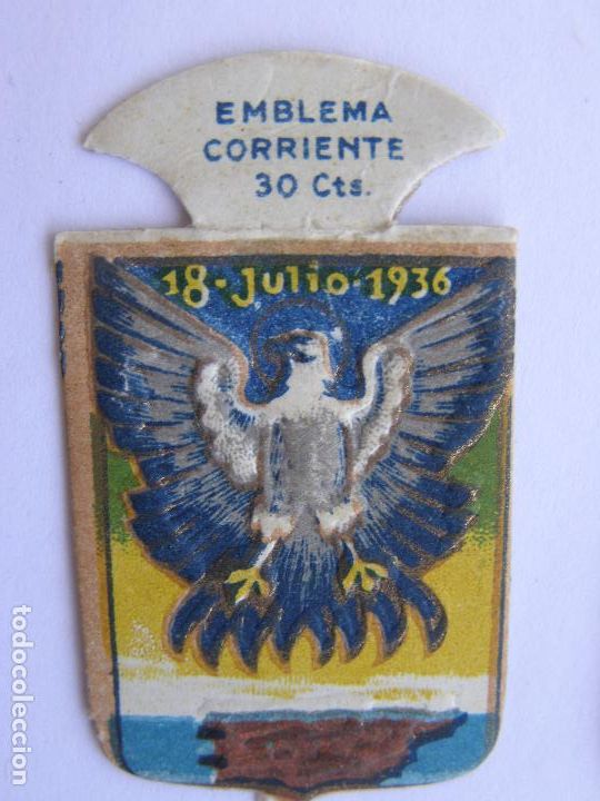 Militaria: EMBLEMA CORRIENTE AUXILIO SOCIAL